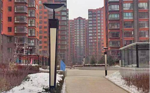 距离产生美，正翔照明之光，走进内蒙，完成小区道路照明