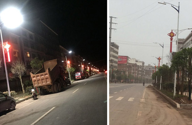 常宁市松柏镇路灯