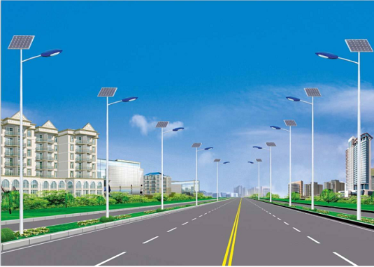 湖南常德公路太阳能路灯案例