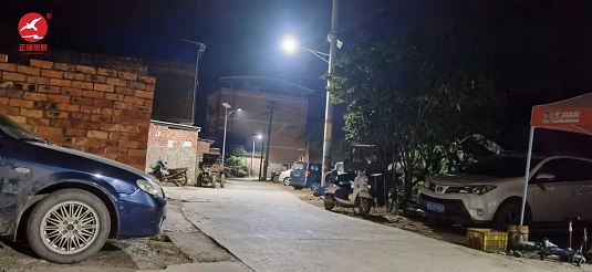 广西隆安县新农村太阳能路灯安装