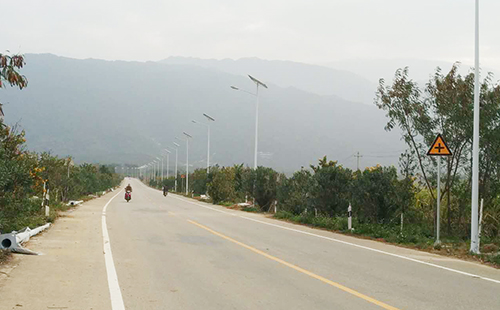 广西武鸣县大明山太阳能路灯