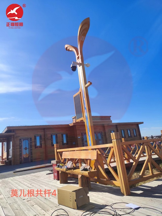 内蒙古双臂智慧路灯-