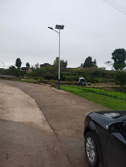 重庆忠县兴峰乡太洪村太阳能路灯安装