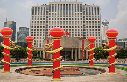 盘柱龙形景观灯 正翔1109应用图1