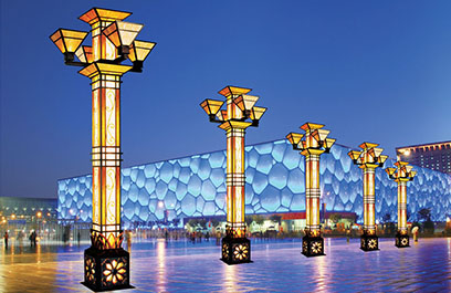 盘柱龙形景观灯 正翔1109应用图2