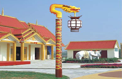 盘柱龙形景观灯 正翔1109应用图5