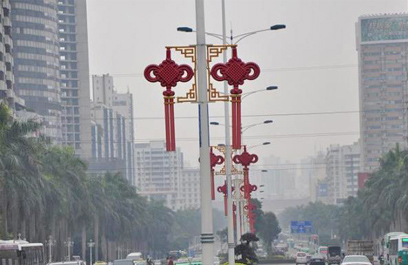 LED中国结路灯 正翔1204应用图1