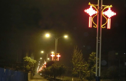 LED中国结路灯 正翔1204应用图4