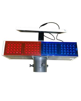 太阳能双面红蓝爆闪灯-正翔9401