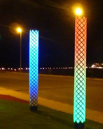 防水圆形LED景观灯柱 正翔1010