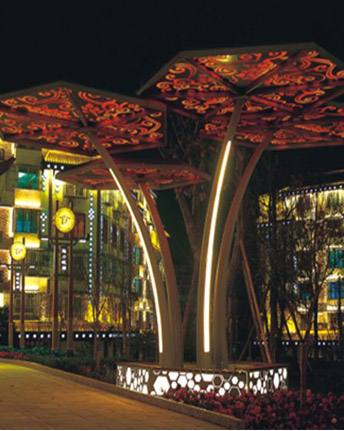 LED发光荷花景观灯 正翔1025