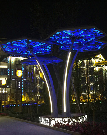 LED发光荷花景观灯 正翔1025