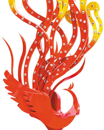 大型户外LED凤凰艺术景观灯 正翔1050