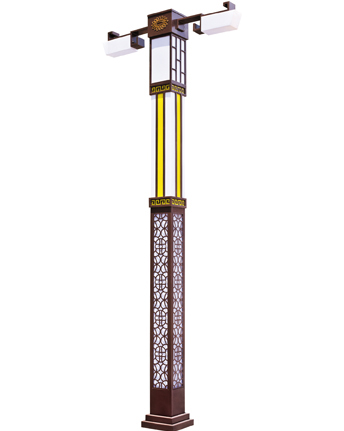 仿古双臂LED景观灯 正翔1051