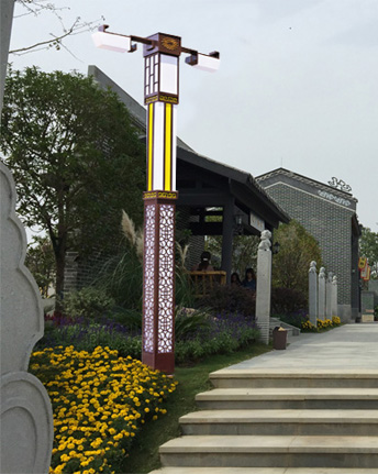 仿古双臂LED景观灯 正翔1051