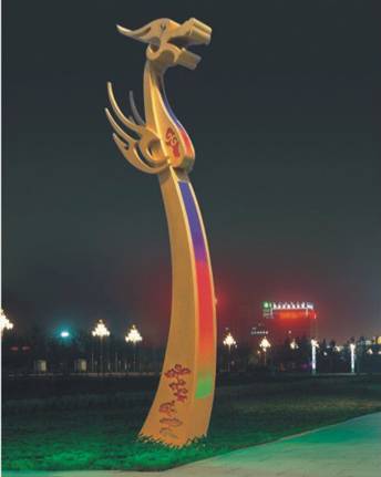 户外凤凰雕塑LED景观艺术灯 正翔1055