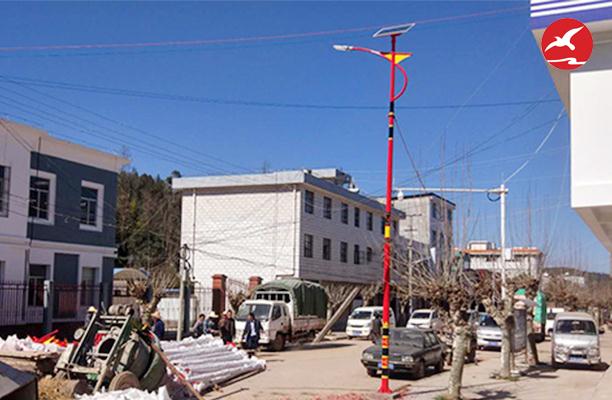 正翔照明完成云南楚雄双柏县LED特色太阳能路灯项目