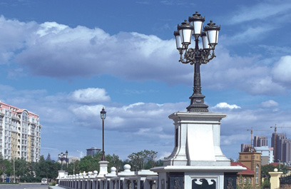 仿古庭院灯 正翔3404应用图 (1)