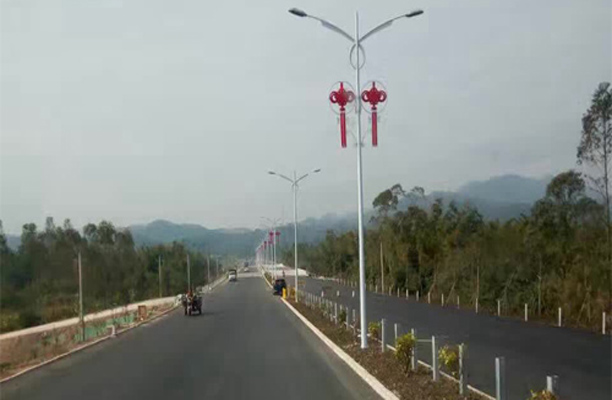 正翔户外照明惠州移民村LED路灯工程