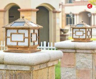 全铜柱头灯 正翔9106应用图2