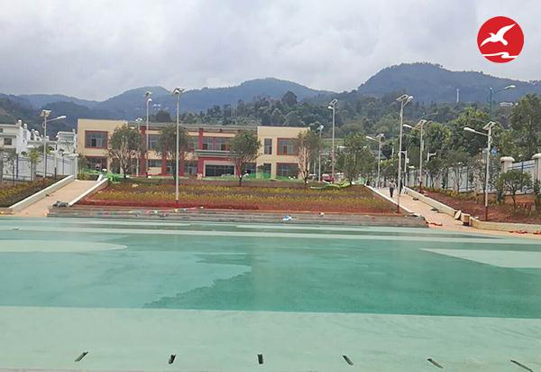 正翔照明LED太阳能路灯照亮滇西名校凤庆第一中学